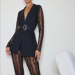Black lace blazer